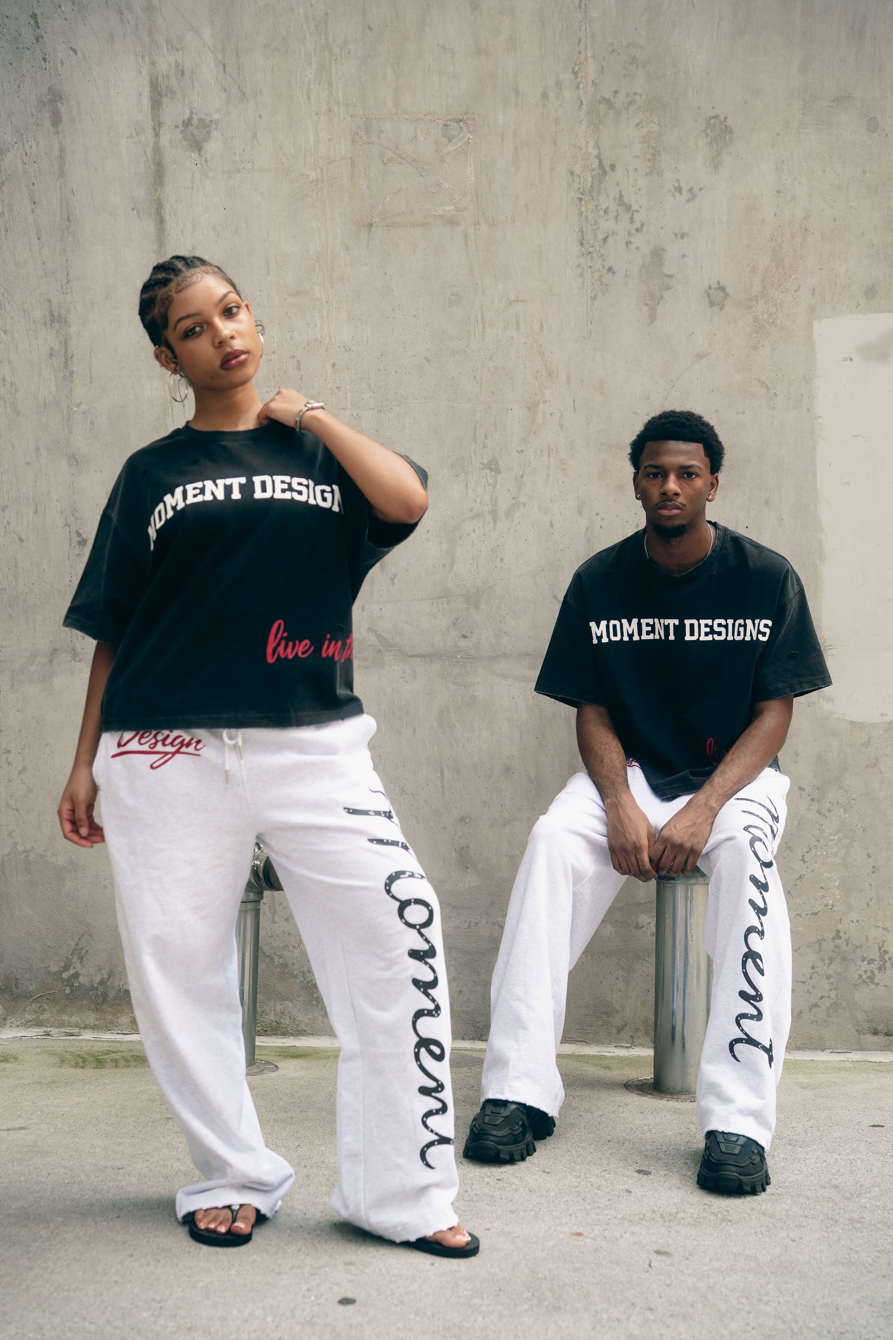 Moment Distressed Sweat Pants