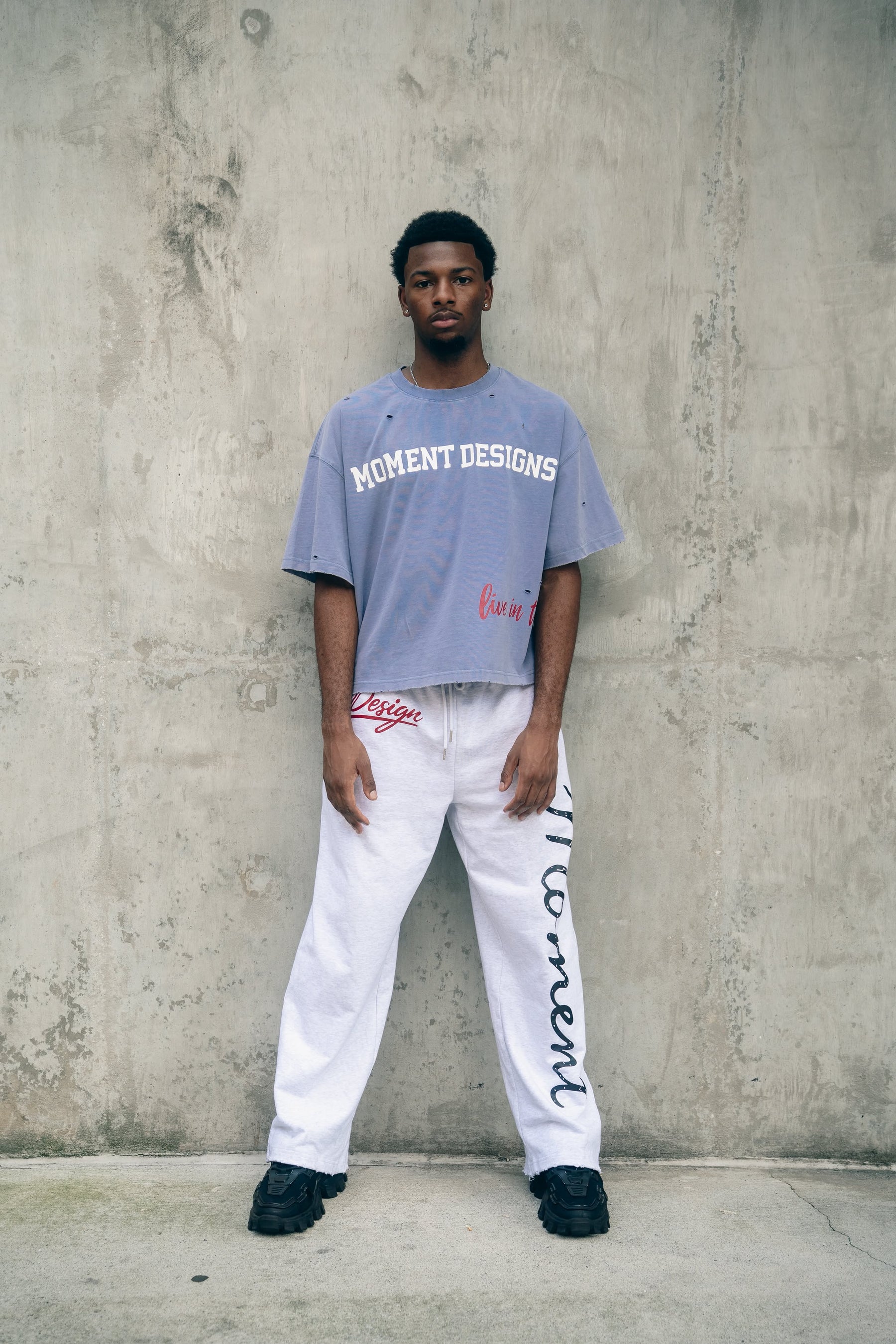 Moment Distressed Sweat Pants